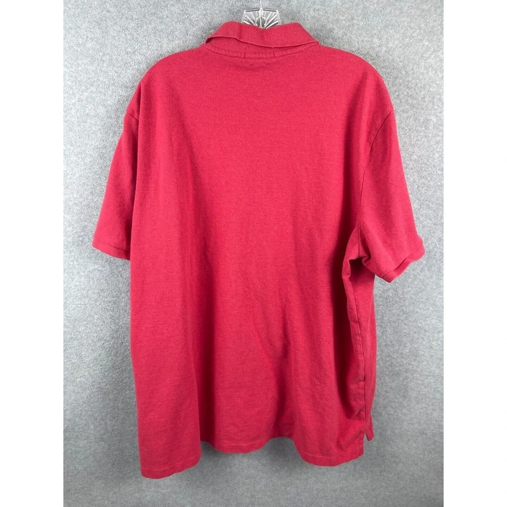 Polo‎ Ralph Lauren Polo Shirt Mens 2XL Pink Short Sleeve Classic Fit Preppy